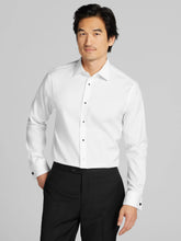 Slim Fit French Cuff Twill Formal Dress Shirt