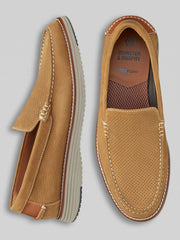 Upton Venetian Nubuck Leather Slip-On Loafers