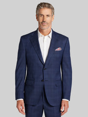 Modern Fit Plaid Suit Jacket