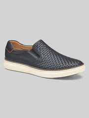 McGuffey Woven Full Grain Leather Slip-Ons