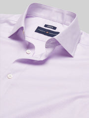 Classic Fit 100% Cotton Mini Grid Dress Shirt