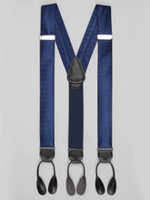 Chevron Stripe Silk Suspenders