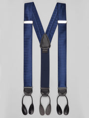 Chevron Stripe Silk Suspenders