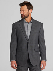 Modern Fit Windowpane Suit