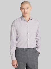 Slim Fit Plaid Dress Shirt