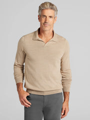 Merino Wool Johnny Collar Sweater
