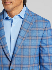 Modern Fit Windowpane Plaid Sport Coat