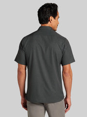 CHILLFLEX Modern Fit 4-Way Stretch Short Sleeve Button Up Shirt