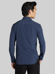 Modern Fit 4-Way Stretch Long Sleeve Button-Up Shirt
