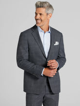CHILLFLEX Modern Fit Windowpane Suit Jacket