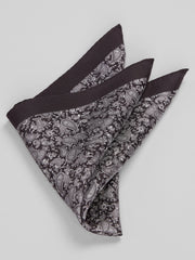 Mini Paisley Pine Silk Pocket Square