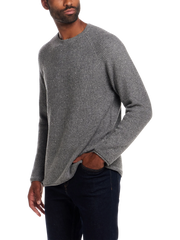 Regular Fit Waffle Donegal Crewneck Pullover