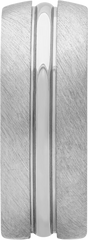 8mm Satin Polished Titanium Band