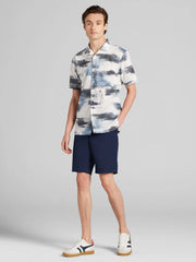 CHILLFLEX Linen Blend Short Sleeve Camp Shirt