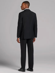 Black Satin Edged Notch Lapel Tux