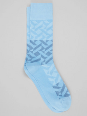 Geo Block Dress Socks, 1-Pair