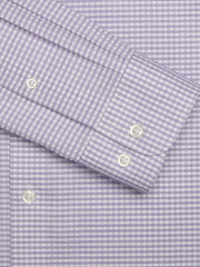 Modern Fit Grid Spread Collar Dress Shirt