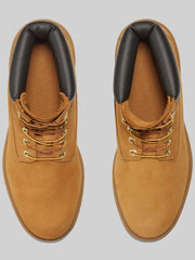 Classic Plain Toe Lace Up Waterproof Boots