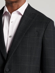 CHILLFLEX Modern Fit Windowpane Plaid Sport Coat