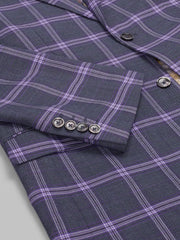Modern Fit Plaid Suit