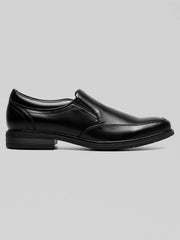 Stark Leather Moc Toe Slip-On Shoes