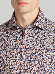 Modern Fit Micro Floral Short Sleeve Woven Shirt