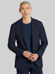 CHILLFLEX Slim Fit Plaid Premium Wool Blend Sport Coat