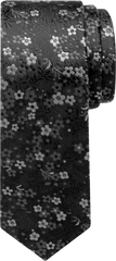 Narrow Petite Floral Tie