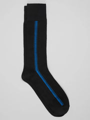 Side Stripe Dress Socks, 1-Pair