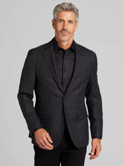 Classic Fit Premium Wool Blend Plaid Sport Coat