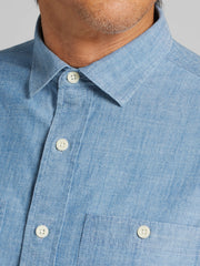 Modern Fit Chambray Button Up Shirt