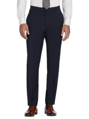 American Bespoke Modern Fit Wool Flat Front Suit Pants