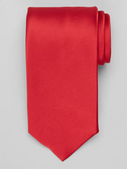 Washable Solid Satin Tie
