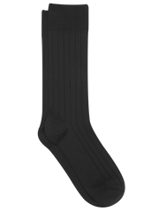 Solid Ribbed Tux Socks, 1-pair