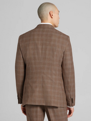 Slim Fit Premium Wool Blend Plaid Suit Jacket