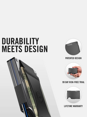 2.0 Carbon Fiber Minimalist Cash Strap Wallet