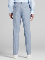 Slim Fit Flat Front Pre-Hemmed Suit Pants