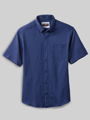 Regular Fit Leland Seersucker Short Sleeve Button Up Shirt