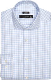 Modern Fit Tonal Plaid Spread Collar Dress Shirt