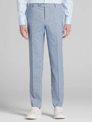 Slim Fit Flat Front Pre-Hemmed Suit Pants