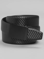 Feather Edge Reversible Compression Plaque Leather Belt