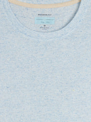 Modern Fit Linen Blend Burnout Crewneck Tee