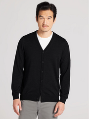 Merino Wool Blend Cardigan Sweater