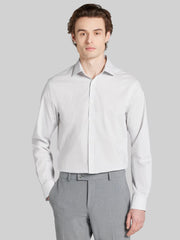 Skinny Fit Criss Cross Pattern Dress Shirt