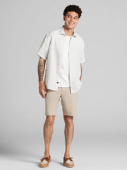 Modern Fit Linen Blend Shorts 9"