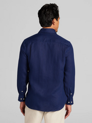 Modern Fit 100% Linen Button Up Shirt