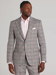 Modern Fit Plaid Suit