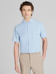 Slim Fit Short Sleeve Dress Shirt