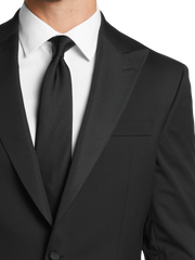 Slim FIt 100% Wool Peak Lapel Tuxedo Jacket