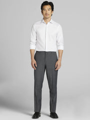 Slim Fit Supima Cotton Covered Placket Dress Shirt